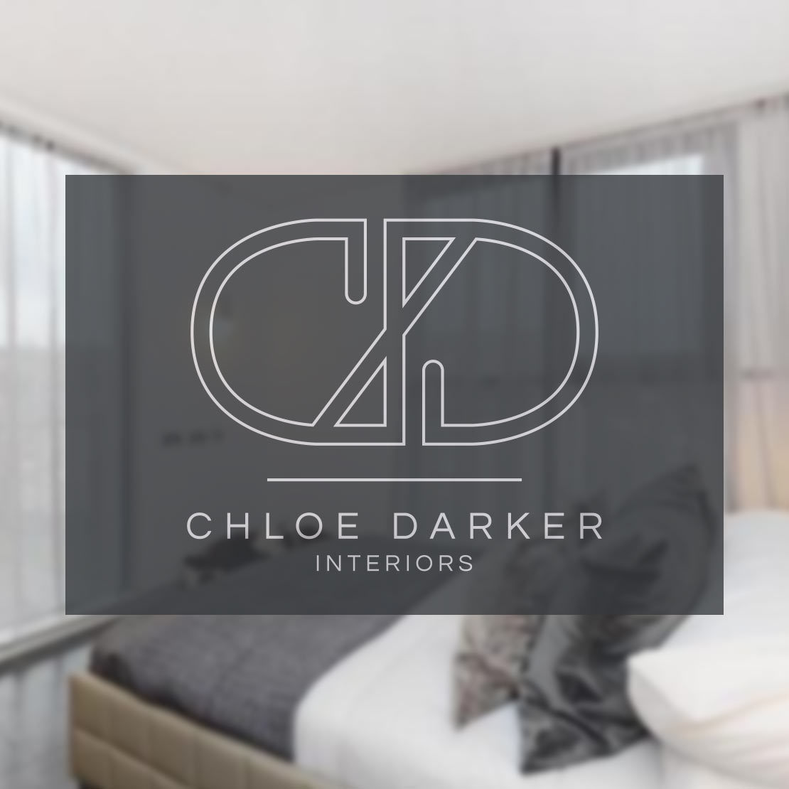 Chloe Darker Interiors - Logo design mockup 1